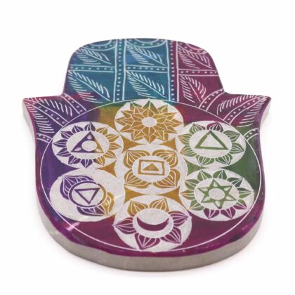 Porta-incienso Hamsa 18x15x1.2cm - 7 Chakra