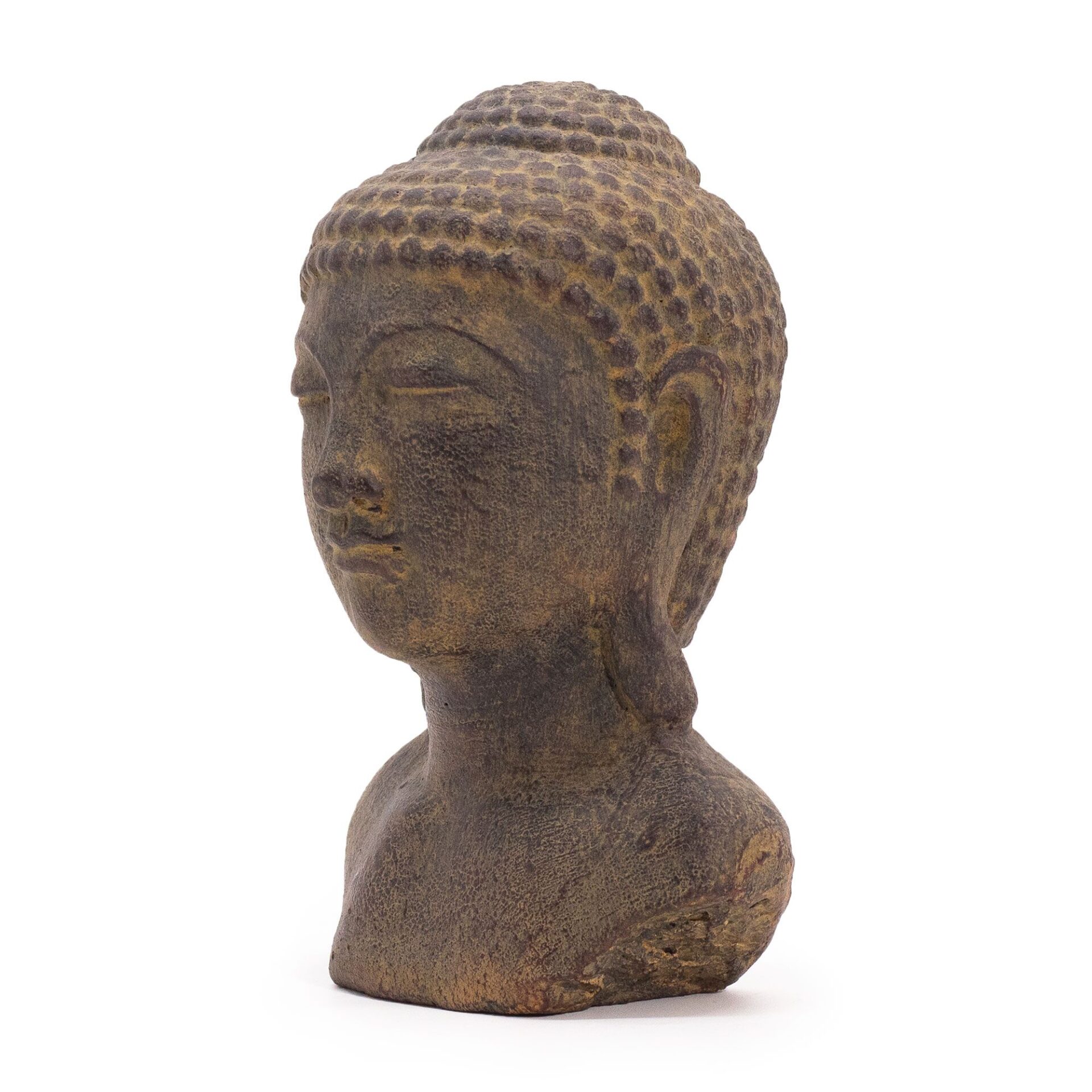 Cabeza de Buda Tranquilidad - Cobre Gris - Imagen 3