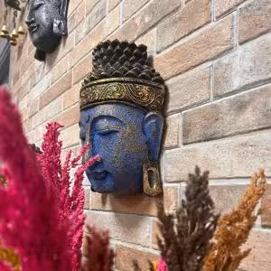 Cabeza de Buda - 25cm - Oro Brillante - Imagen 2