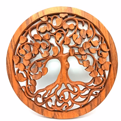 Panel de madera - Árbol de la vida Amor - 40 cm.