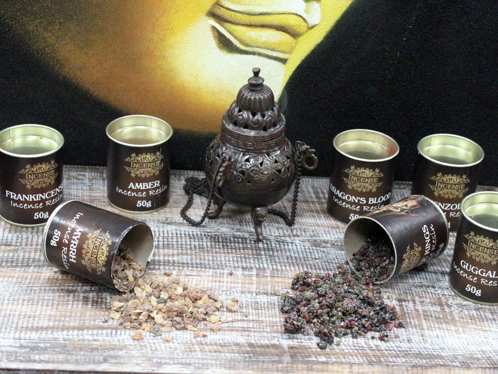 Incienso en Resina de Mirra (Lata 50g) - Imagen 5
