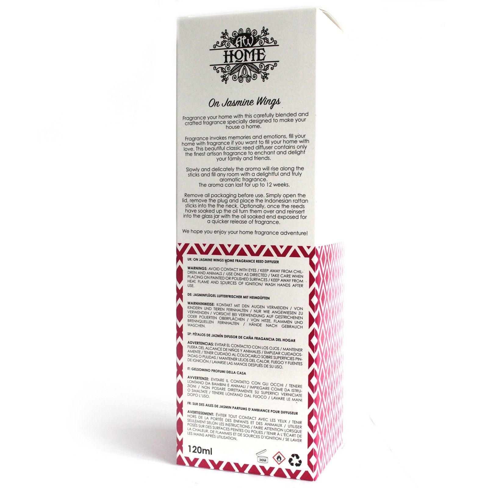 Difusor aromático 120ml - jazmín - Imagen 2