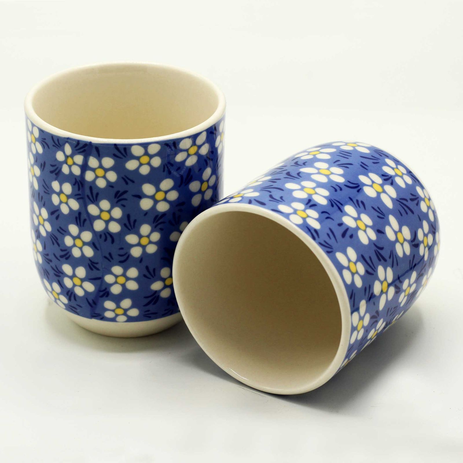 Juego de Tacitas/Vasos de Cerámica Ritual Floral (Set de 6 Unidades) - Imagen 2