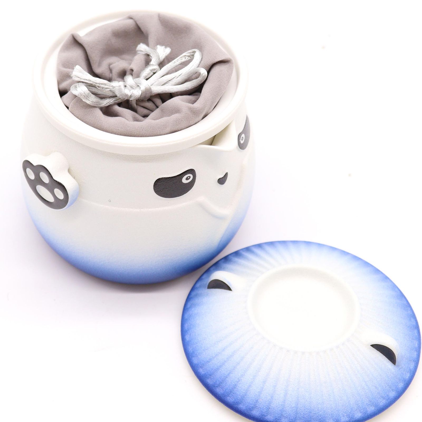 Juego de Té Panda de Viaje con 3 Tazas – Azul - Imagen 5