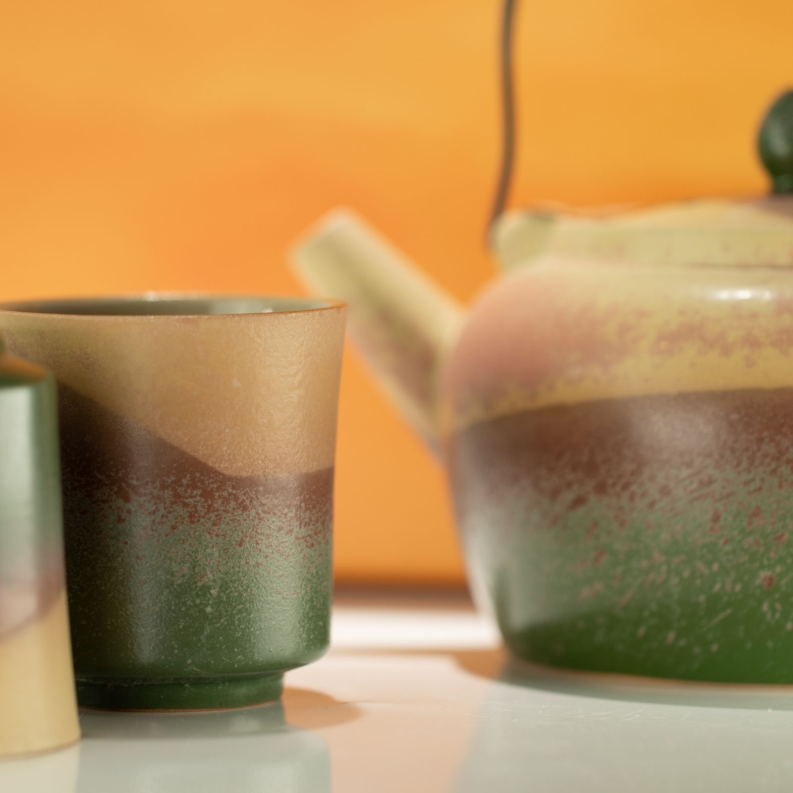 Juego de Té Tradicional Estilo Kyusu con 4 Tazas a Juego - Imagen 3