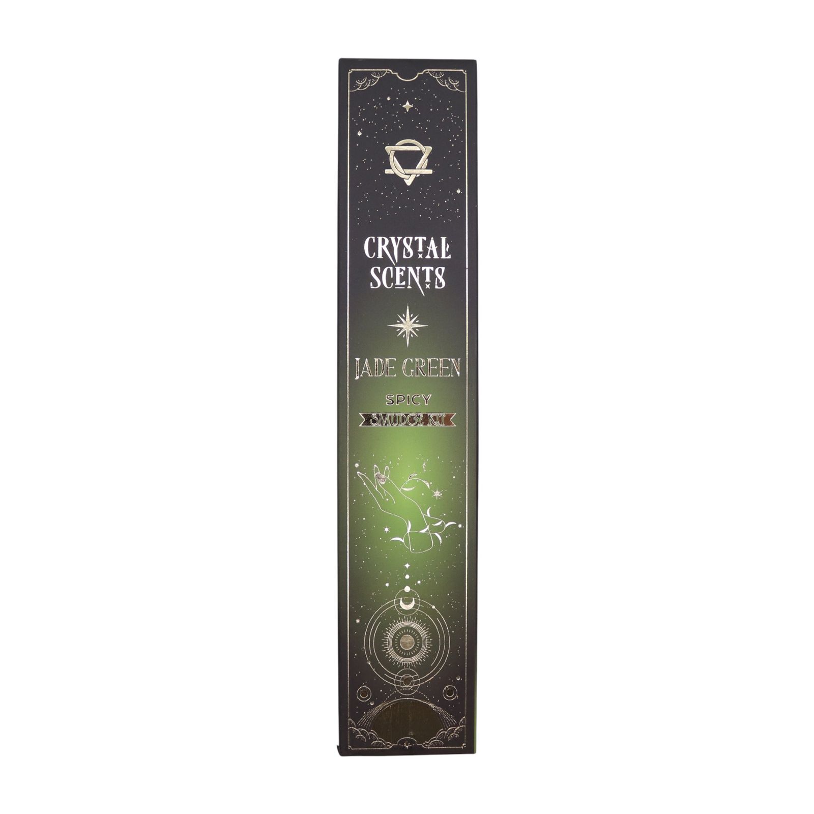 Incienso Purificador con Cristales – Especiado & Jade (Crystal Scents)